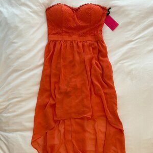 Forever 21 Orange Lace Dress